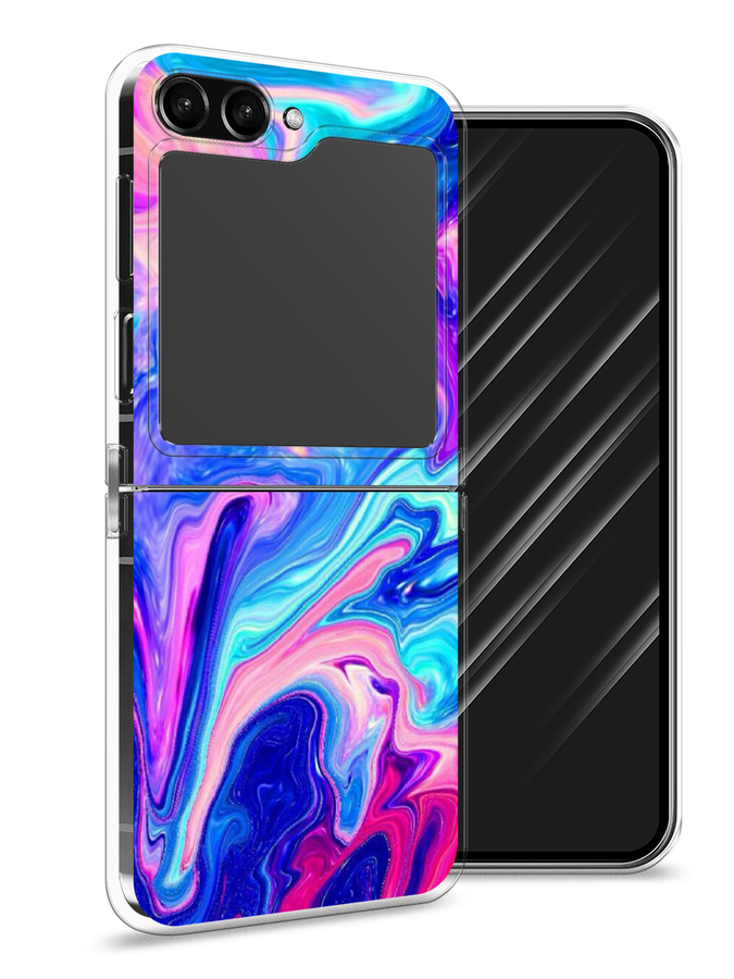 

Чехол Awog на Samsung Galaxy Z Flip 5 "Потеки краски", Розовый, 2108350-10