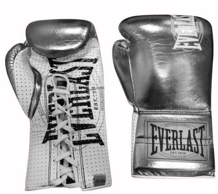 фото Перчатки боевые everlast 1910 classic 10oz метал.