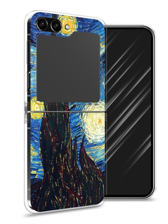 

Чехол Awog на Samsung Galaxy Z Flip 5 "Ван Гог Звездная ночь", Желтый, 2108350-9