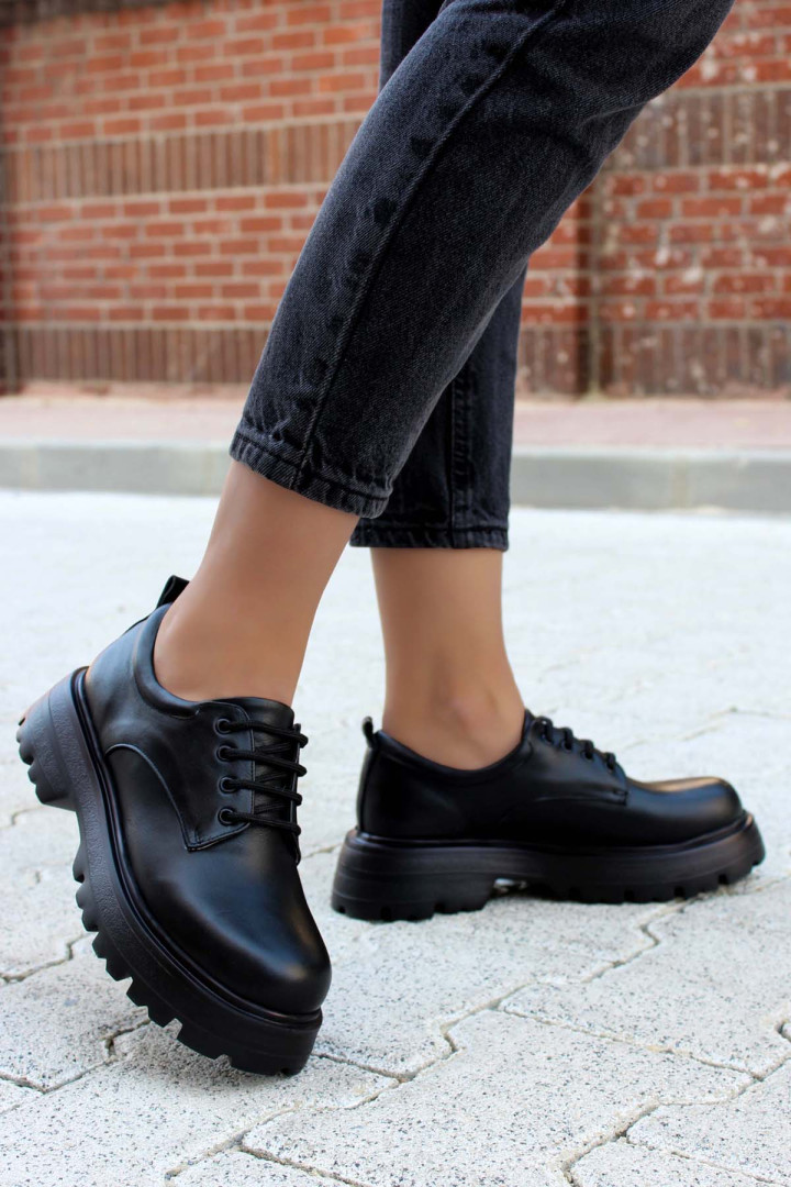 

Полуботинки женские FAST STEP 889ZA6034 черные 40 EU (доставка из-за рубежа), 889ZA6034