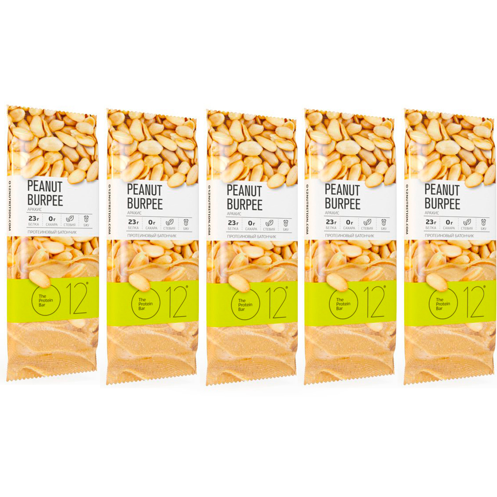 

Протеиновые вафли O12 The Protein Bar 50 г х 5 шт Арахис, The Protein Bar 5