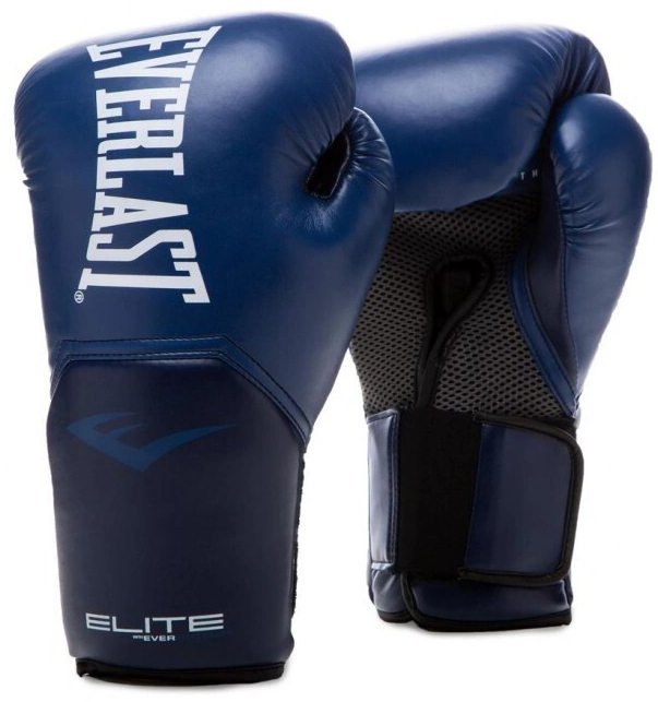 фото Перчатки тренировочные everlast elite prostyle 14oz т.син.