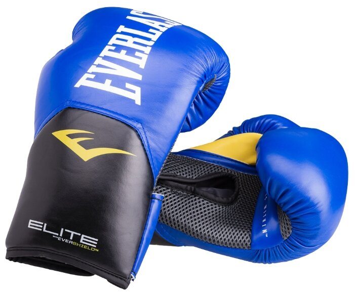 фото Перчатки тренировочные everlast elite prostyle 16oz син.