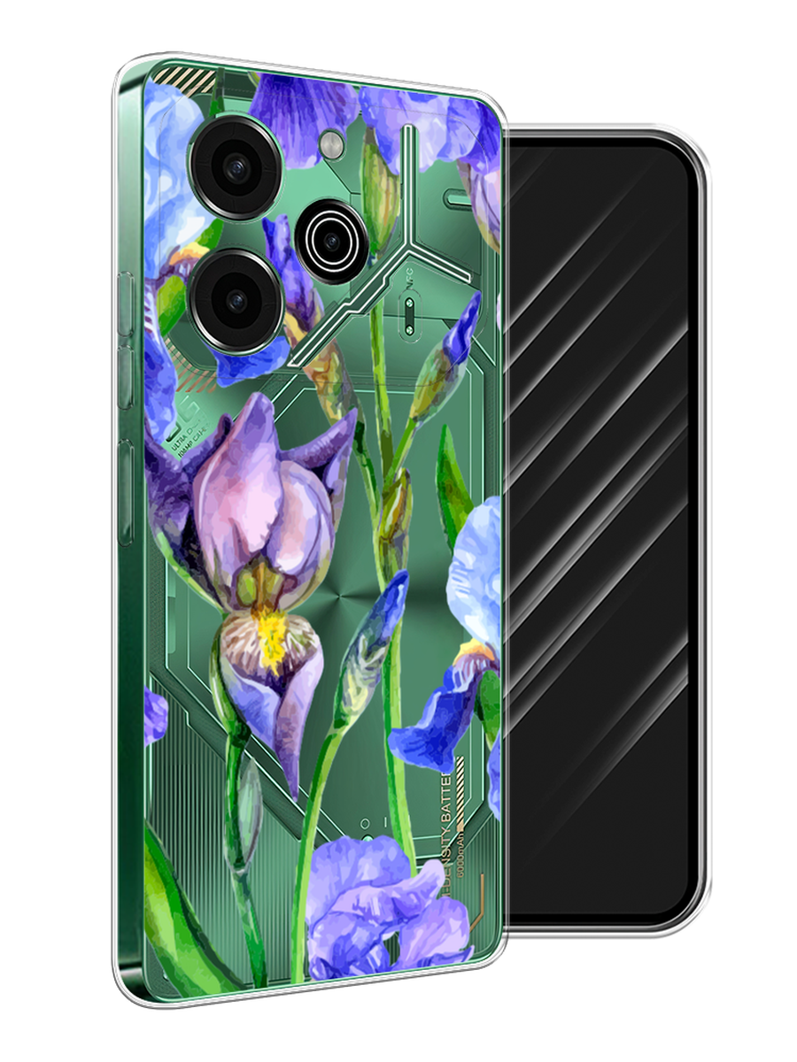 

Чехол Awog на Tecno Pova 6 Pro 5G "Синие ирисы", Фиолетовый;голубой;зеленый, 305250-1