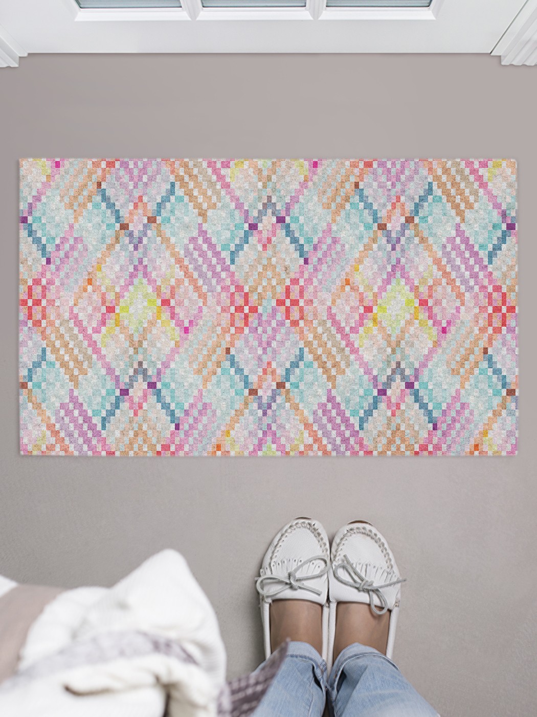 

Придверный коврик в прихожую для обуви, на резиновой основе, 75x45 см door_73627 JoyArty