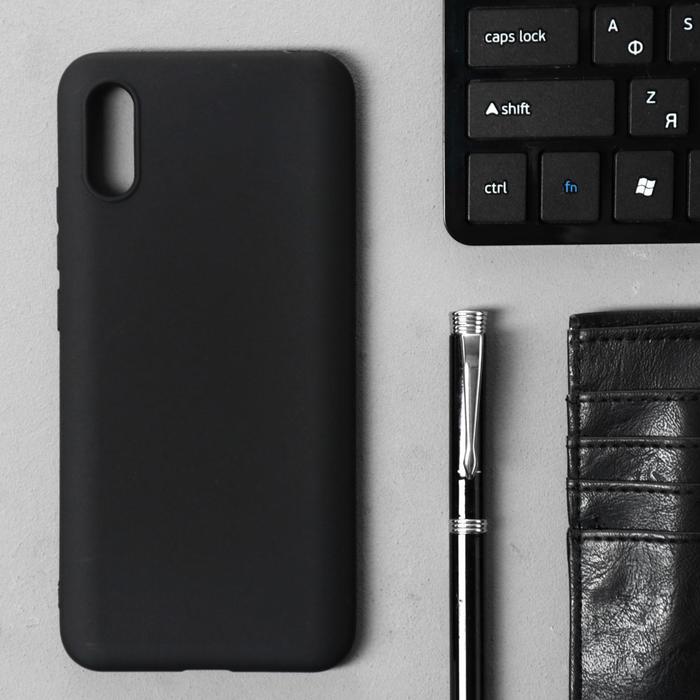 

Чехол Innovation, для Xiaomi Redmi 9A, силиконовый, матовый, черный