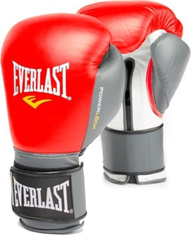 фото Перчатки тренировочные everlast powerlock 16oz красн/сер.