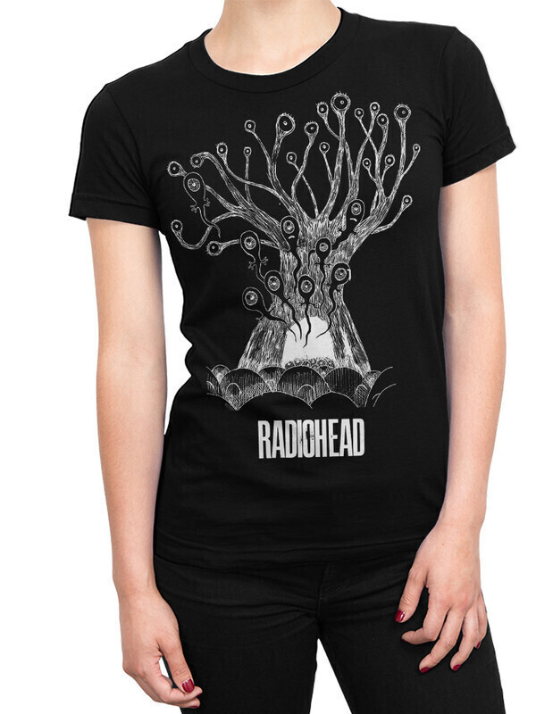 

Футболка женская Dream Shirts Radiohead Женская 50006831 черная 3XL, Radiohead Женская 50006831