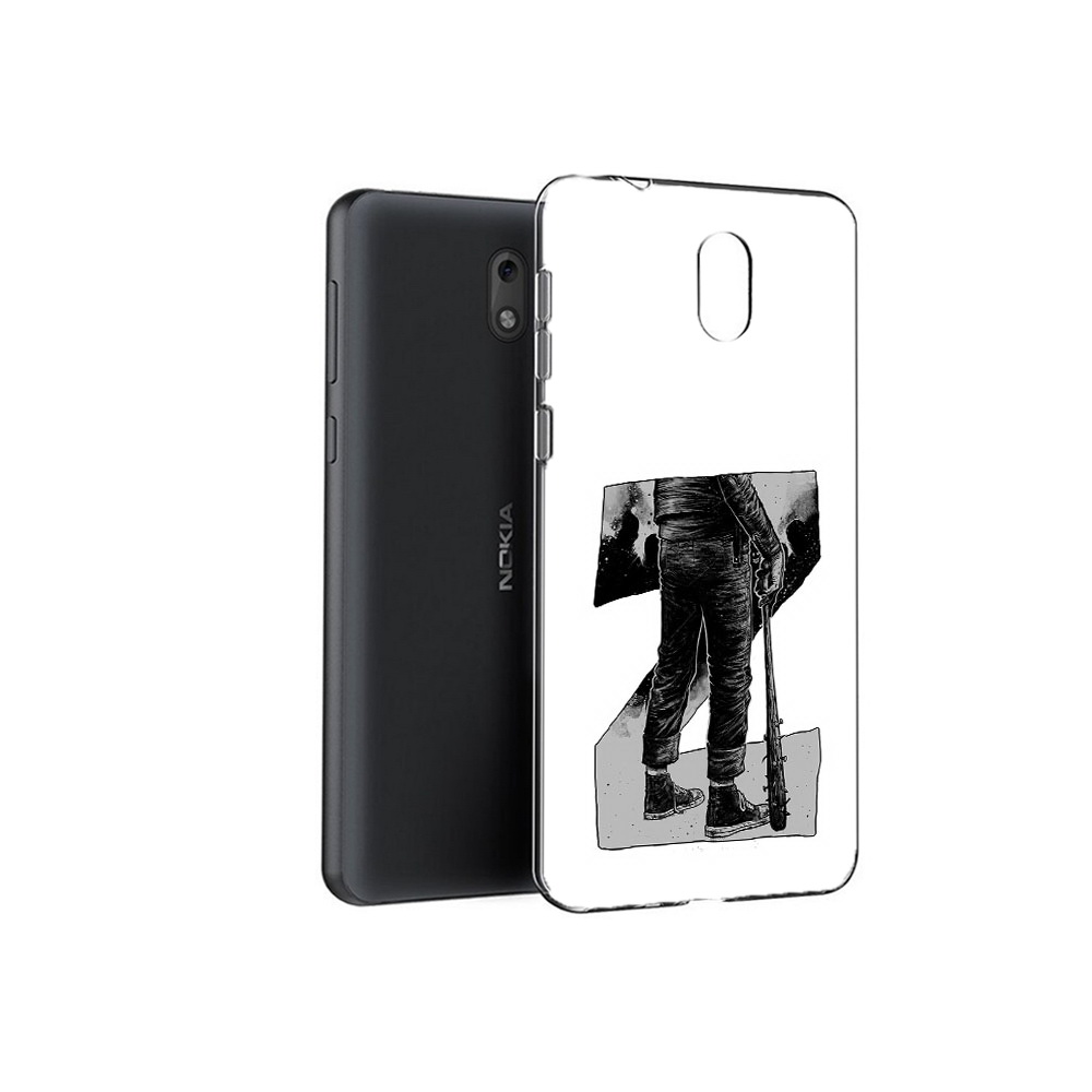 

Чехол MyPads Tocco для Nokia 2.1 воин черно белый (PT114269.92.265), Tocco