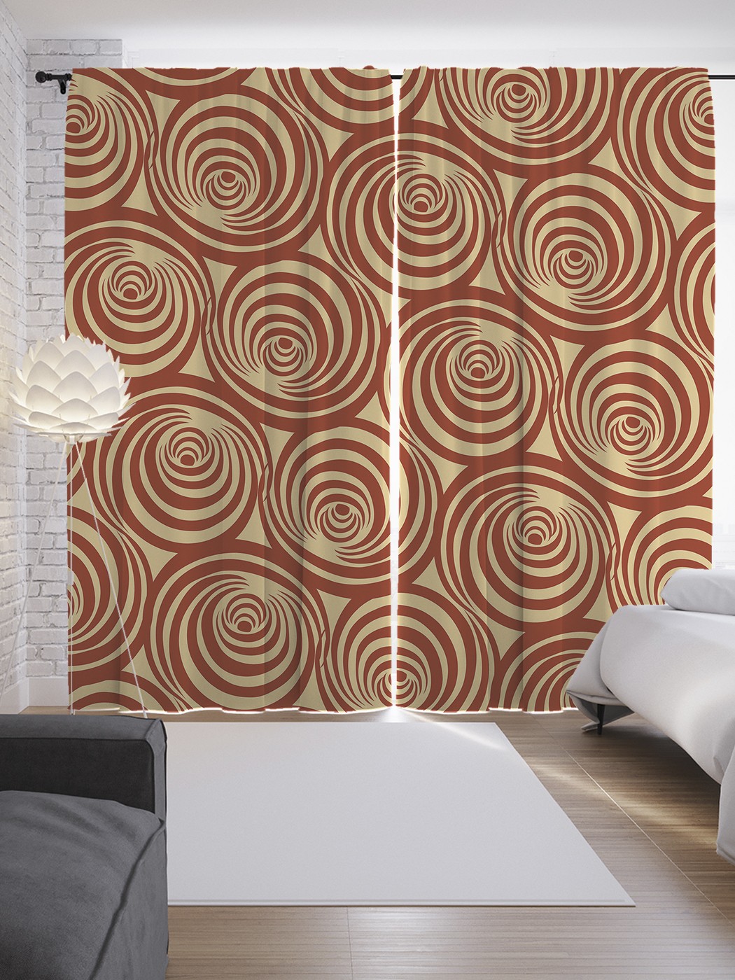 

Шторы JoyArty с фотопечатью "Формы роз зентангл" из сатена, 290х265 см, Формы роз зентангл