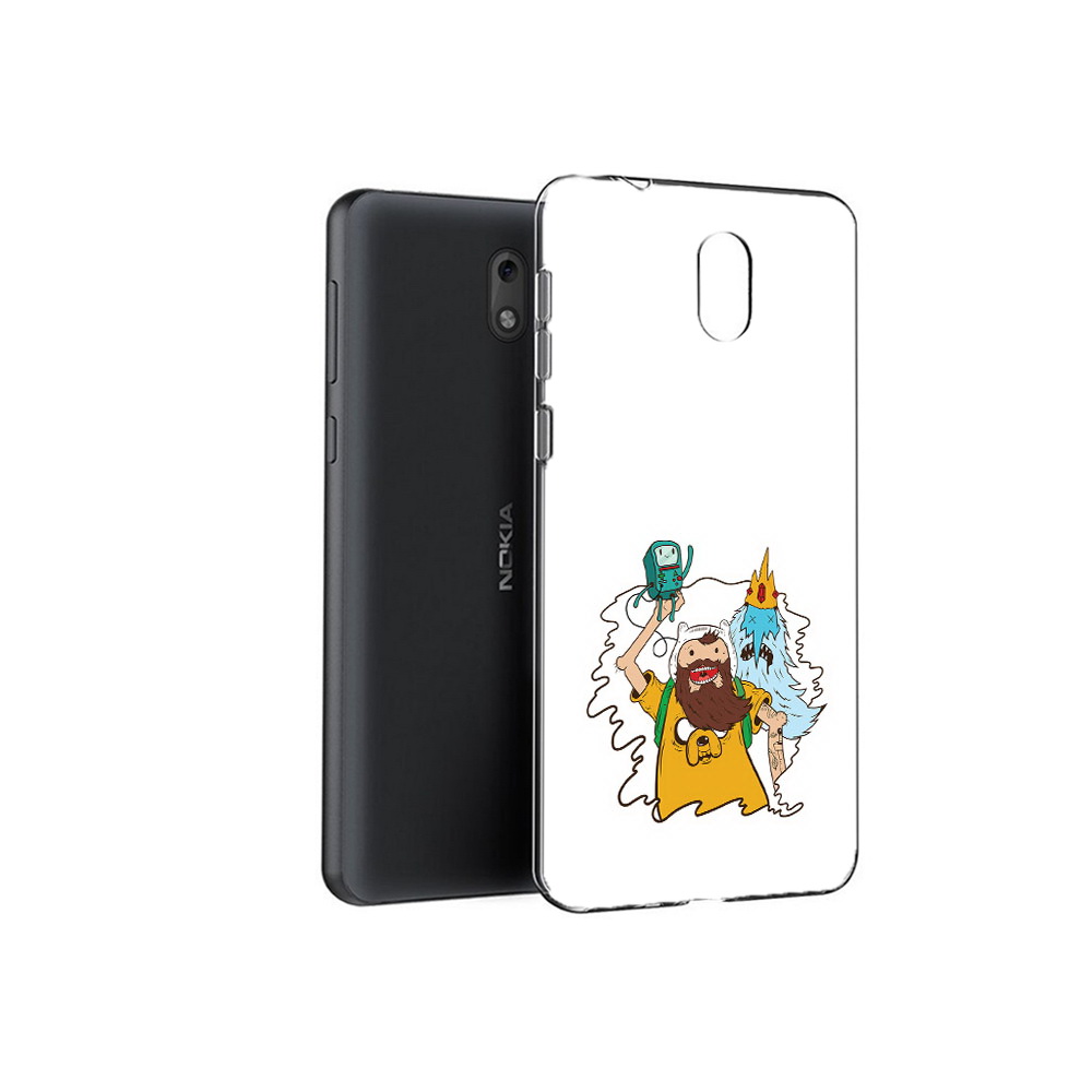 

Чехол MyPads Tocco для Nokia 2.1 время приключений старый Финн (PT114269.92.279), Прозрачный, Tocco