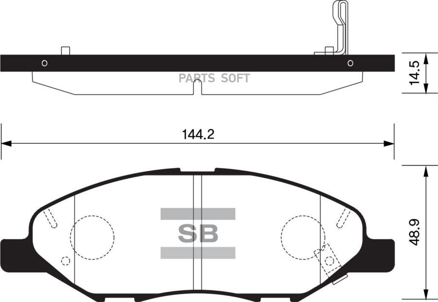 

Тормозные колодки Sangsin brake передние SP1383