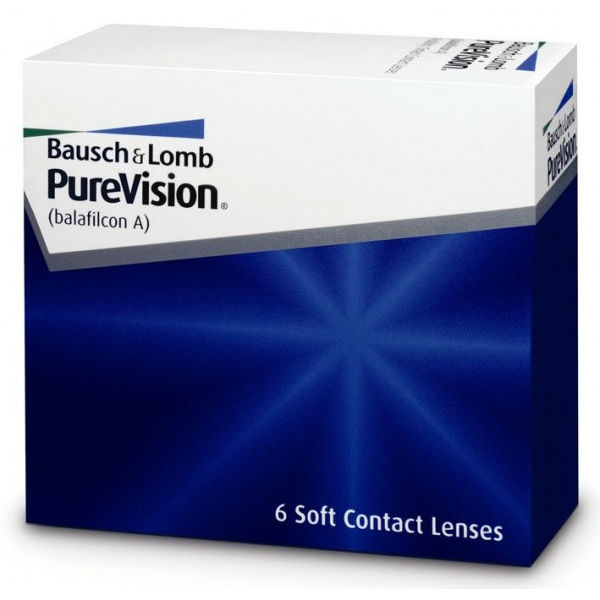 фото Контактные линзы purevision на месяц 6 линз r 8,6 -4,0