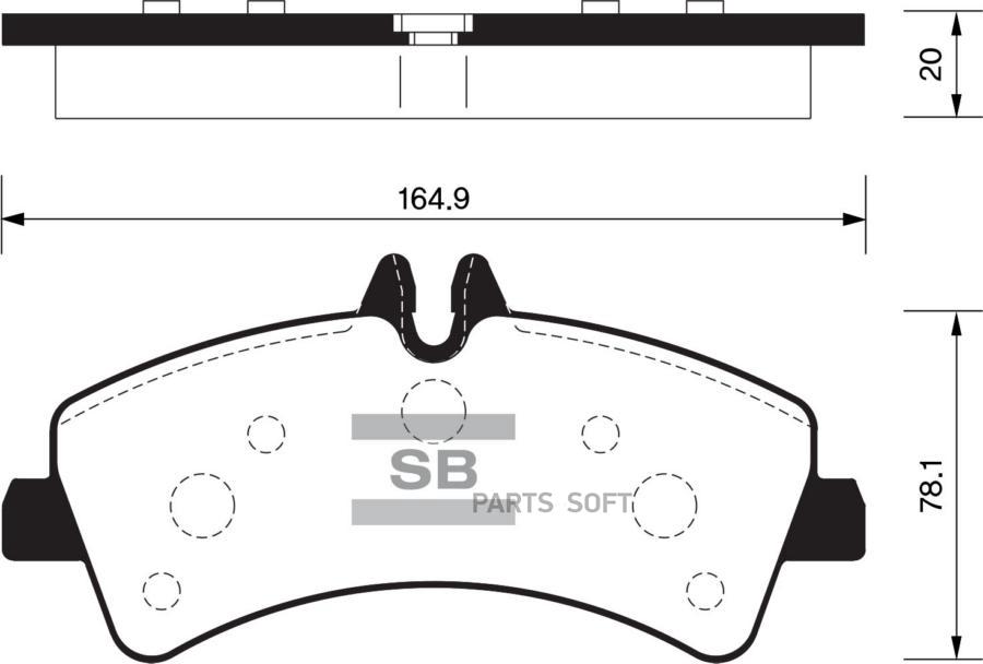 

Тормозные колодки Sangsin brake задние дисковые SP1426