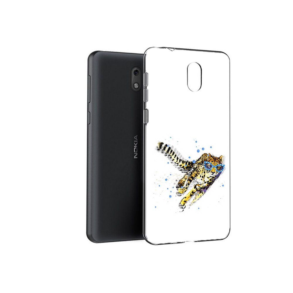 

Чехол MyPads Tocco для Nokia 2.1 гепард в очках (PT114269.92.287), Прозрачный, Tocco
