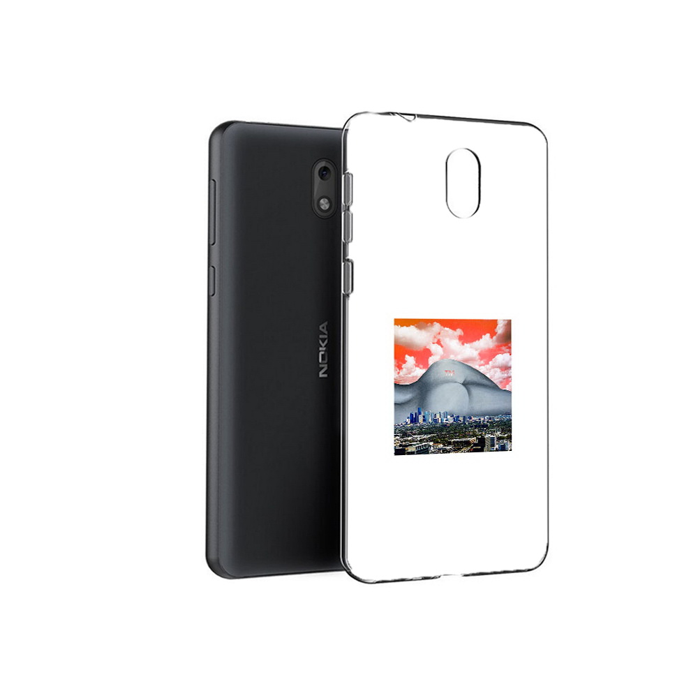 Чехол MyPads Tocco для Nokia 2.1 город с девушкой на фоне (PT114269.92.297)