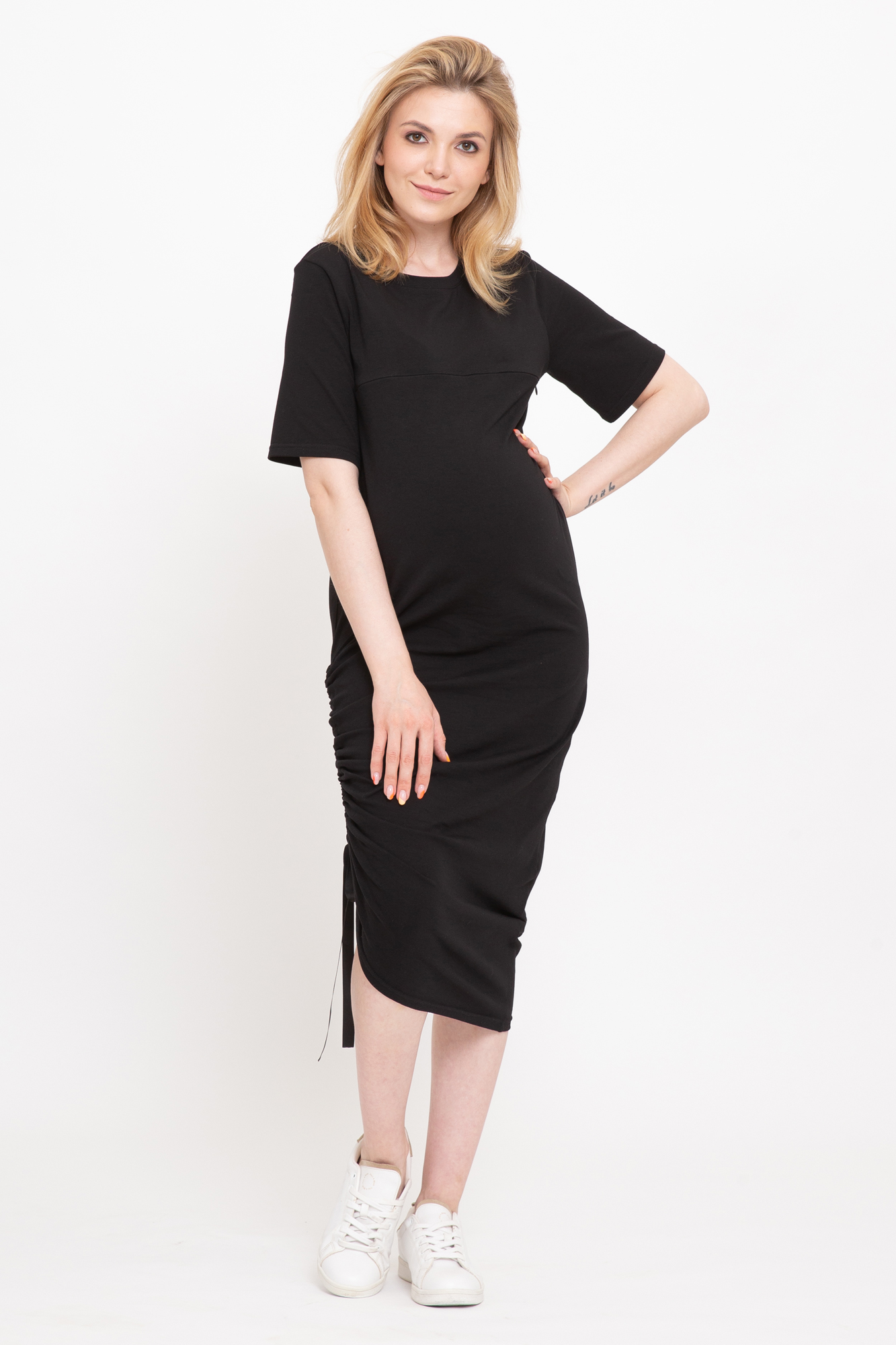 Платье для беременных женское Mama's fantasy 08-23621MF черное 50 RU