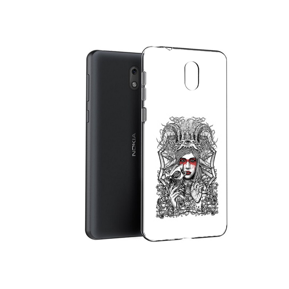 

Чехол MyPads Tocco для Nokia 2.1 грусная девушка (PT114269.92.302), Прозрачный, Tocco
