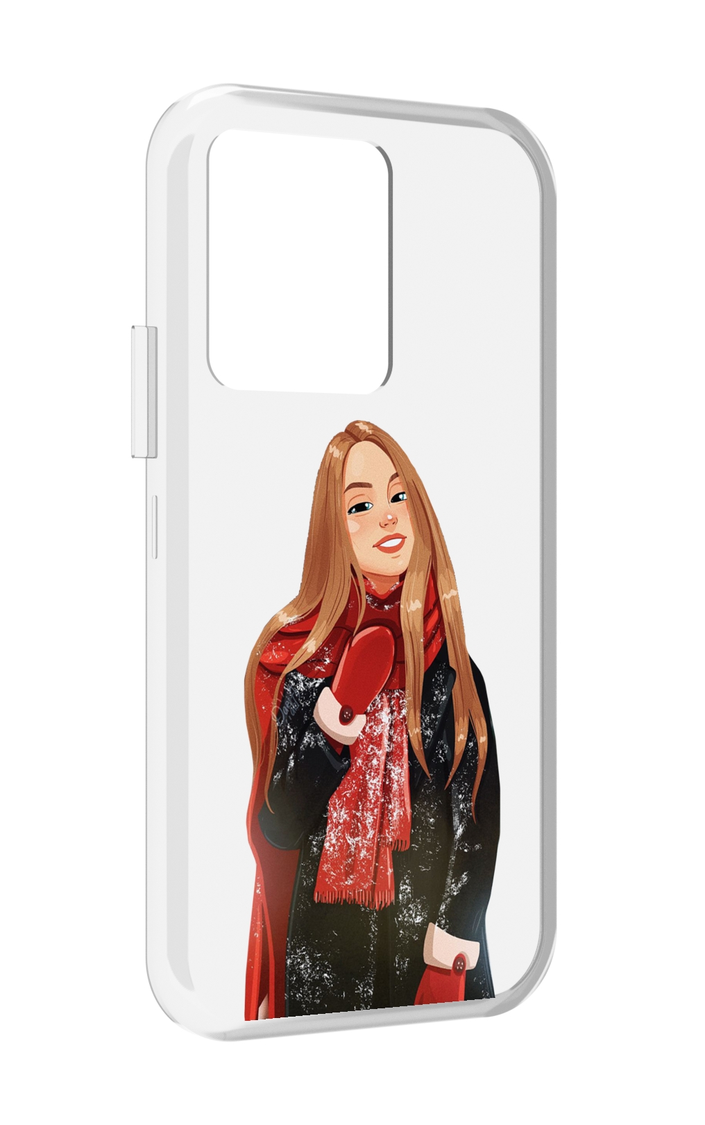 

Чехол MyPads Новогодний-зимний-арт женский для Vivo iQOO 10, Прозрачный, Tocco