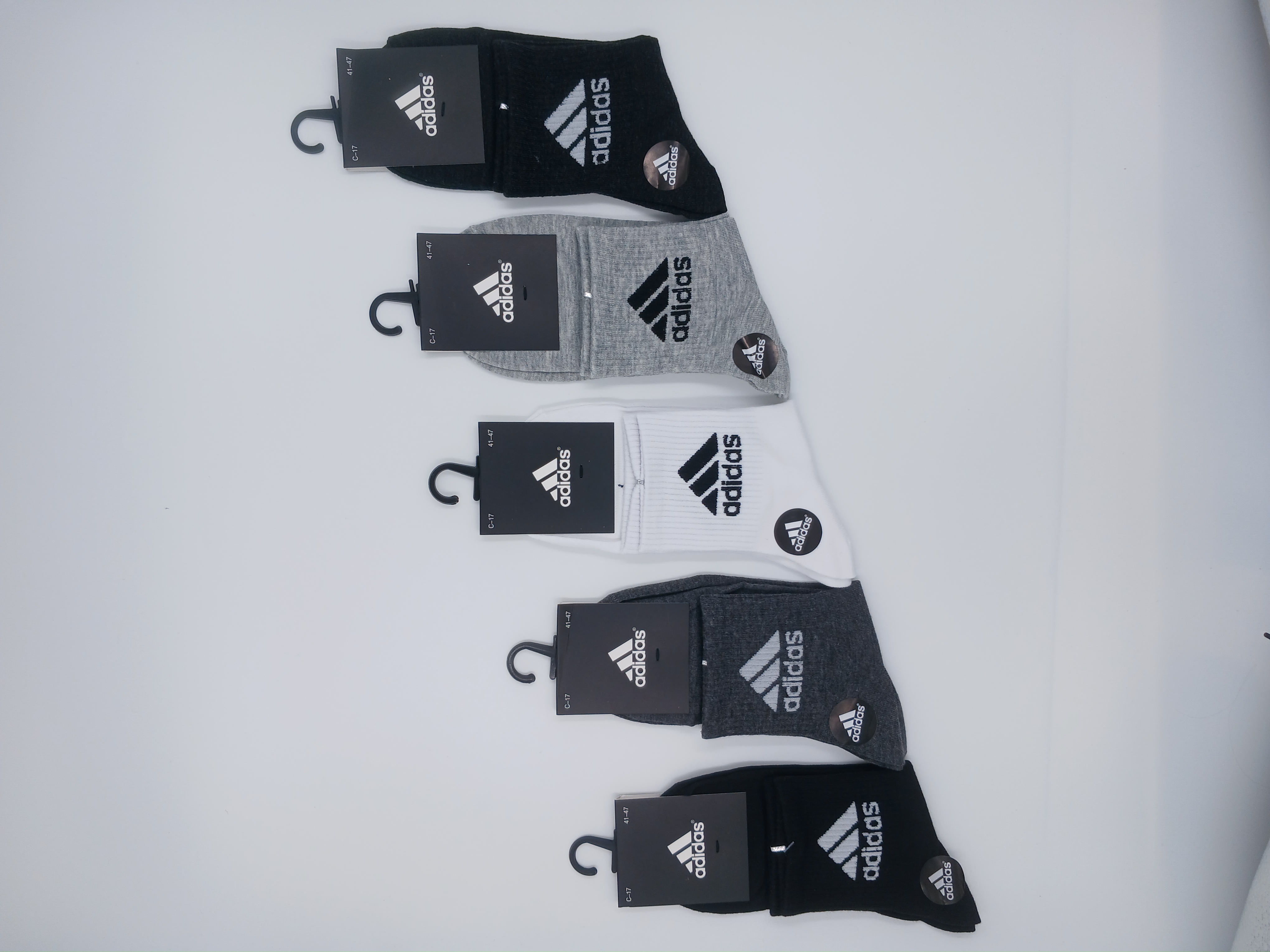 

Комплект носков мужских Adidas C-17 в ассортименте 41-47 5 пар, C-17