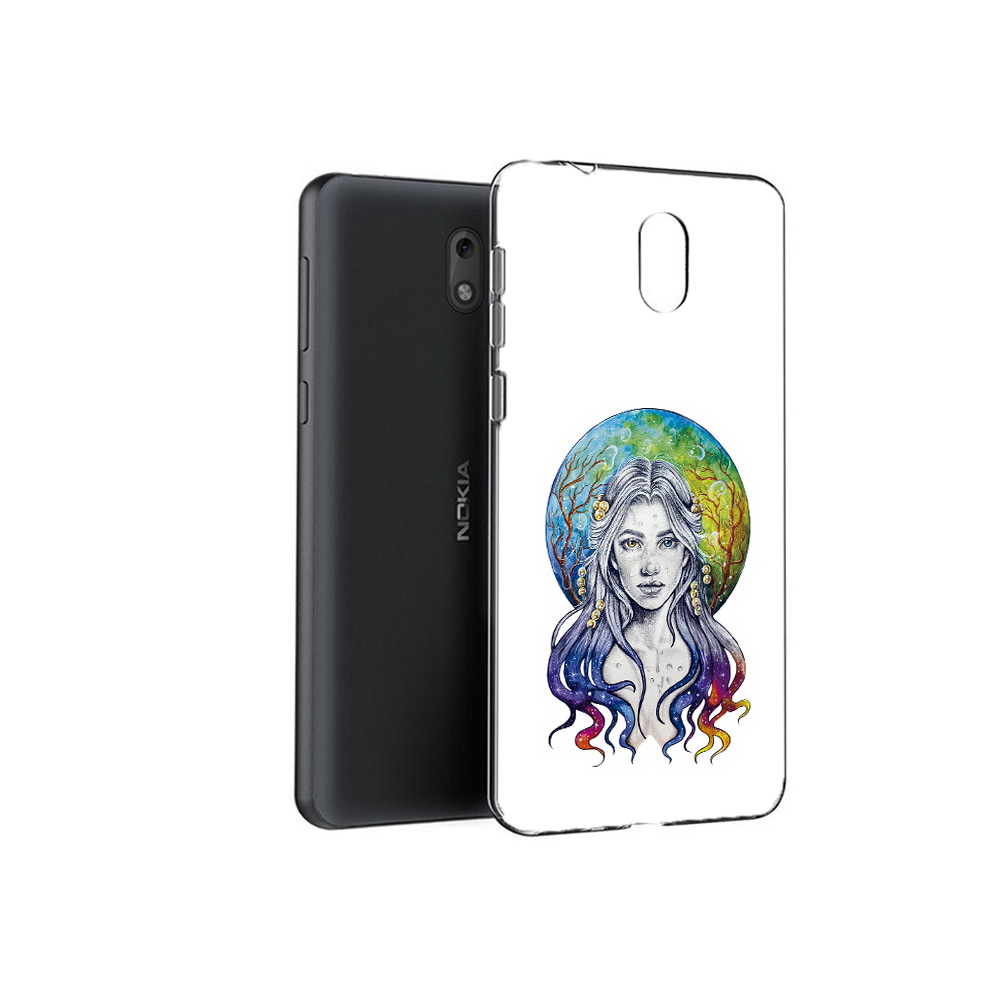 

Чехол MyPads Tocco для Nokia 2.1 девушка с красивыми волосами (PT114269.92.313), Прозрачный, Tocco