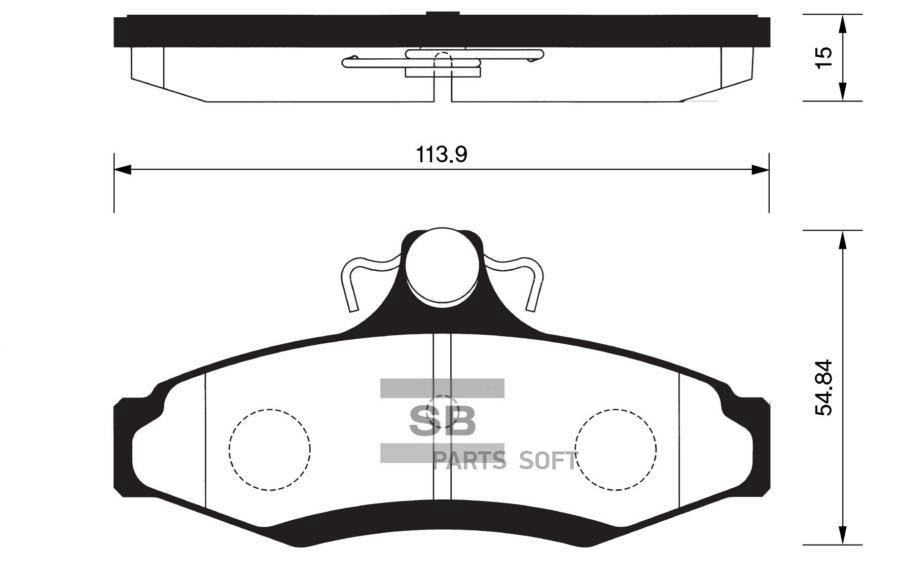 

Тормозные колодки Sangsin brake дисковые SP1114