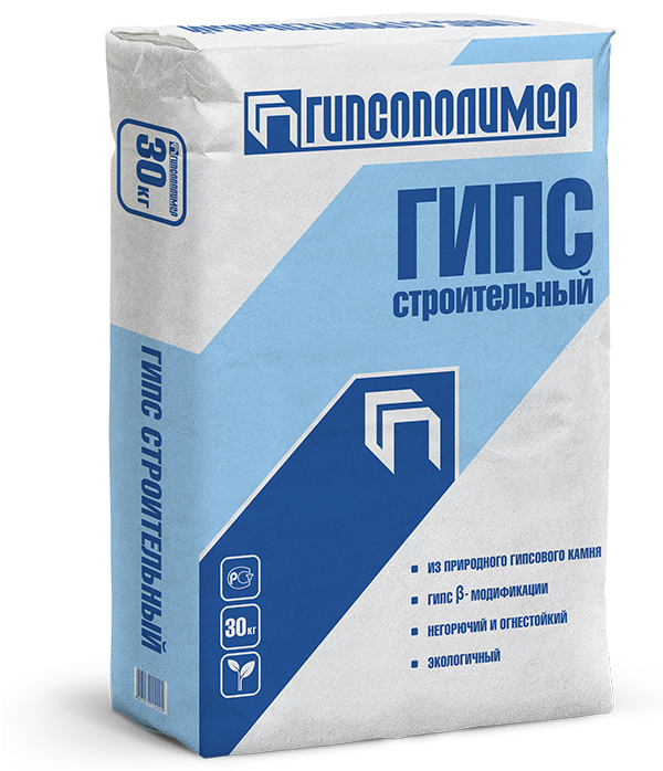 

Гипс строительный ( Гипсополимер ) Г-3 30 кг *1/40