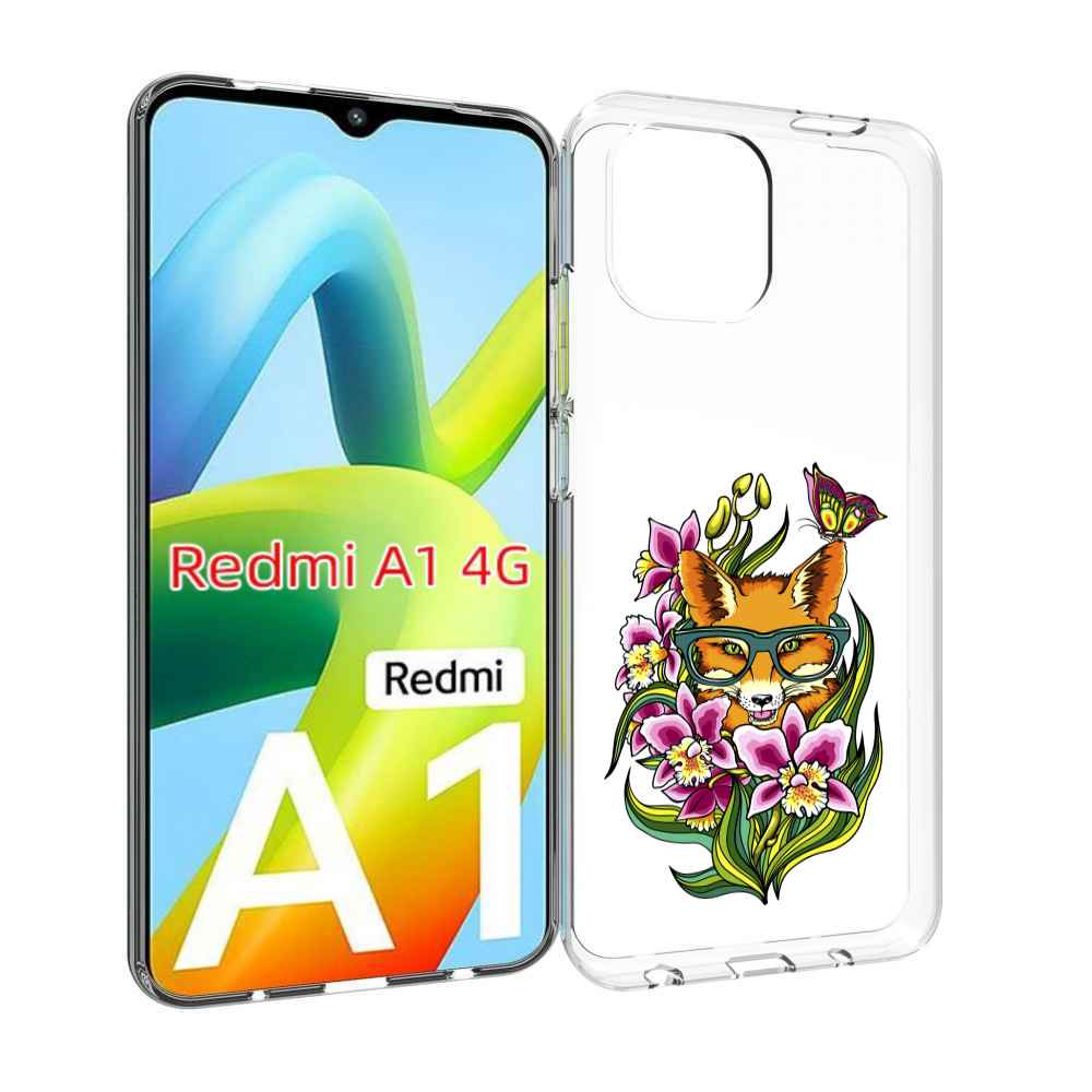 

Чехол MyPads Лиса в цветах для Xiaomi Redmi A1, Прозрачный, Tocco
