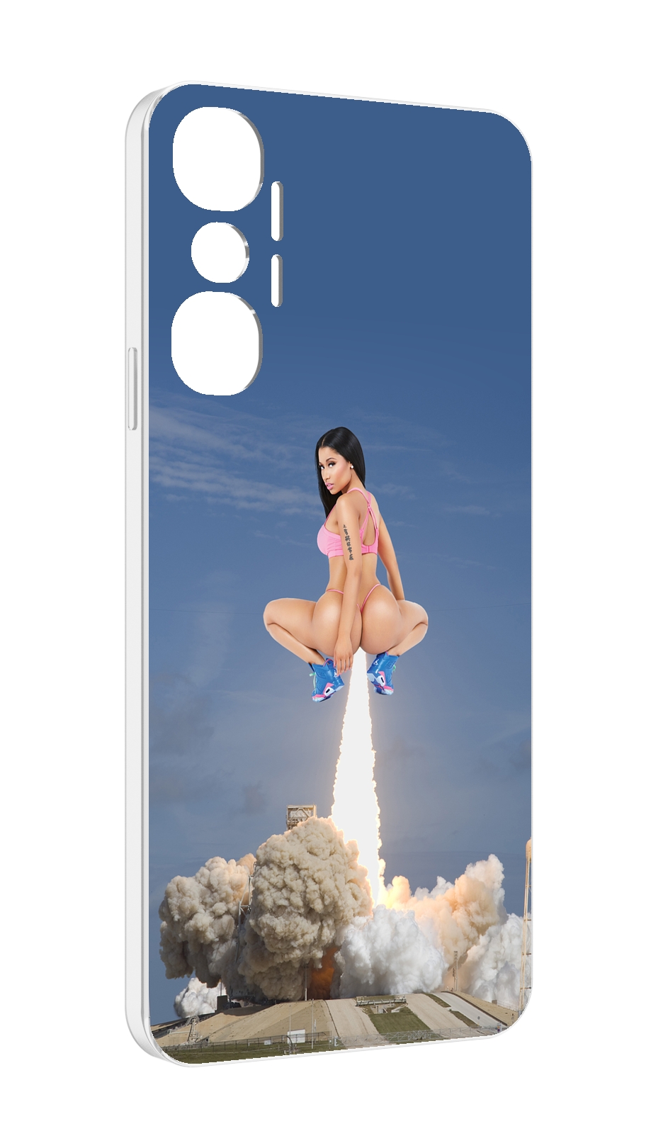 

Чехол MyPads ники-минаж-ракета детский для Infinix Hot 20 4G, Прозрачный, Tocco