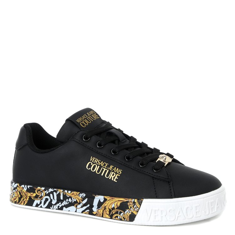 

Кеды женские Versace Jeans Couture 73VA3SKL черные 35 EU, 73VA3SKL