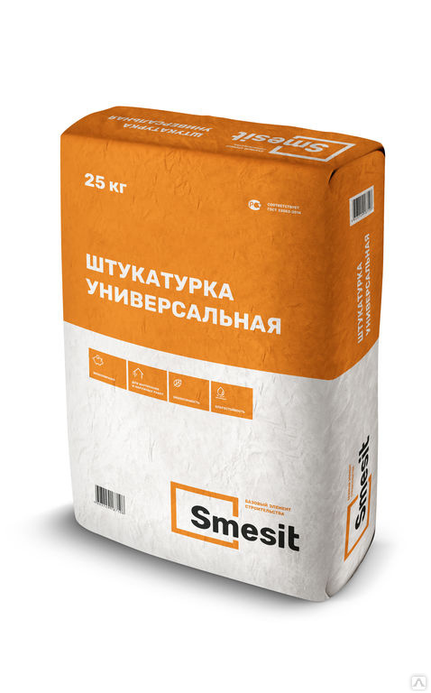 

Штукатурка цементная универсальная SMESIT 25 кг *1/48