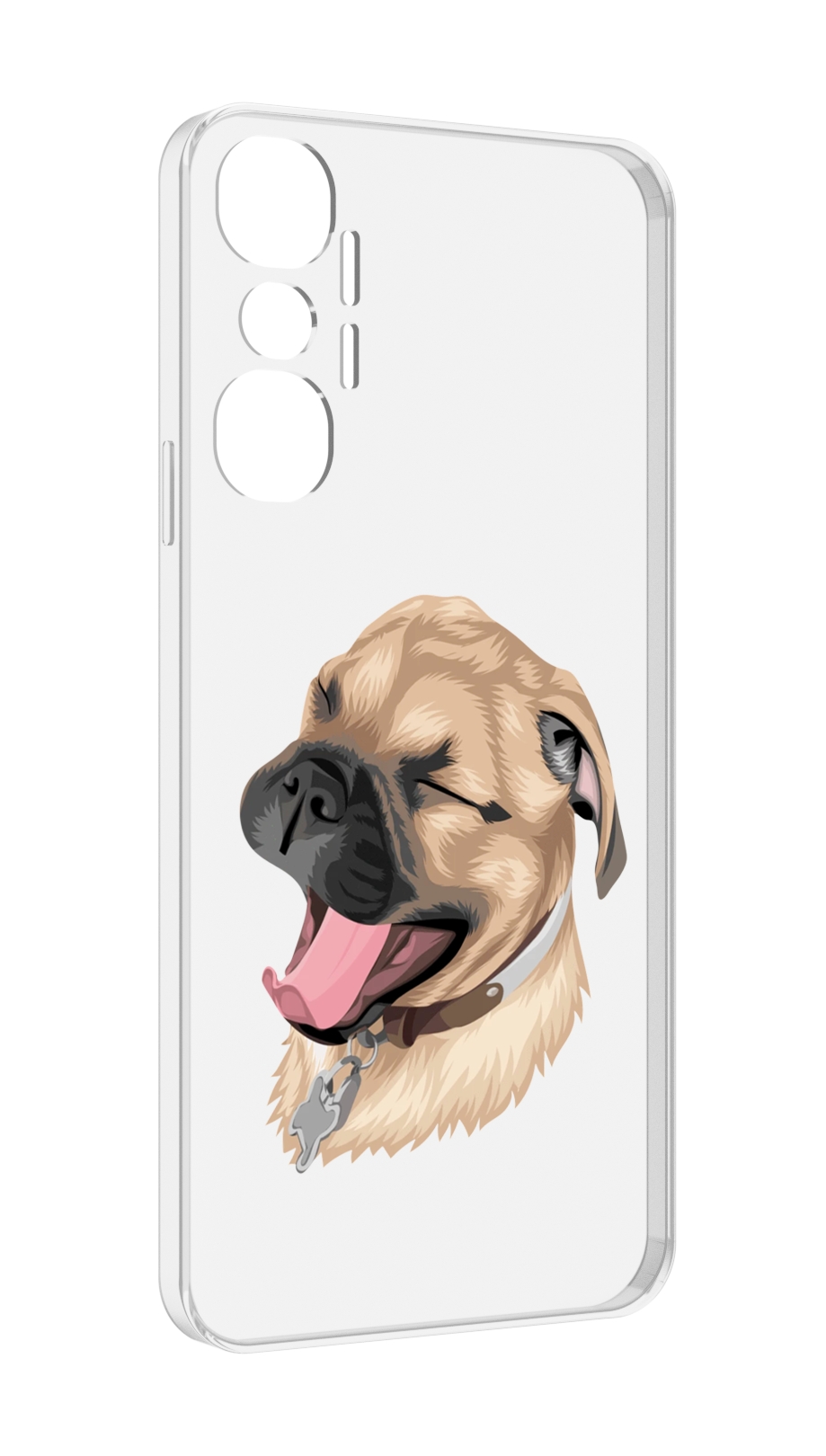 

Чехол MyPads очень-довольная-собака для Infinix Hot 20 4G, Прозрачный, Tocco