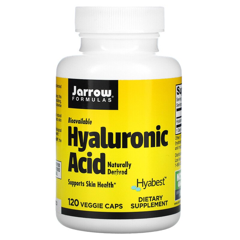 Аминокислота Jarrow Formulas Hyaluronic Acid Гиалуроновая кислота 120 капсул