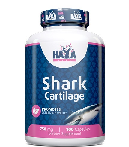 Витамины и минералы для спортсменов Haya Labs Shark Cartilage Акулий хрящ 750 мг 100 капсу