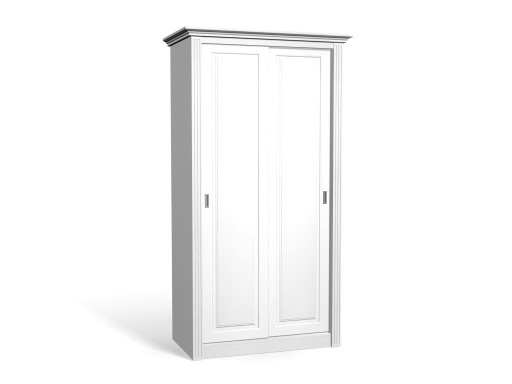 

Шкаф-купе Классика-11 МДФ для одежды двухдверный 120x200x40 Мегамебель, Белый, Классика-11