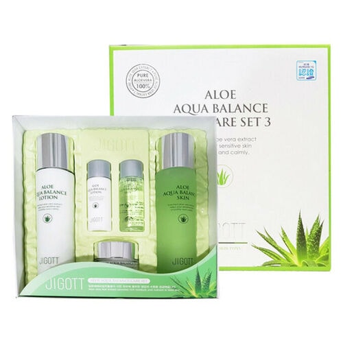 Набор JIGOTT Набор для лица с алоэ Aloe aqua balance skin care 2404₽