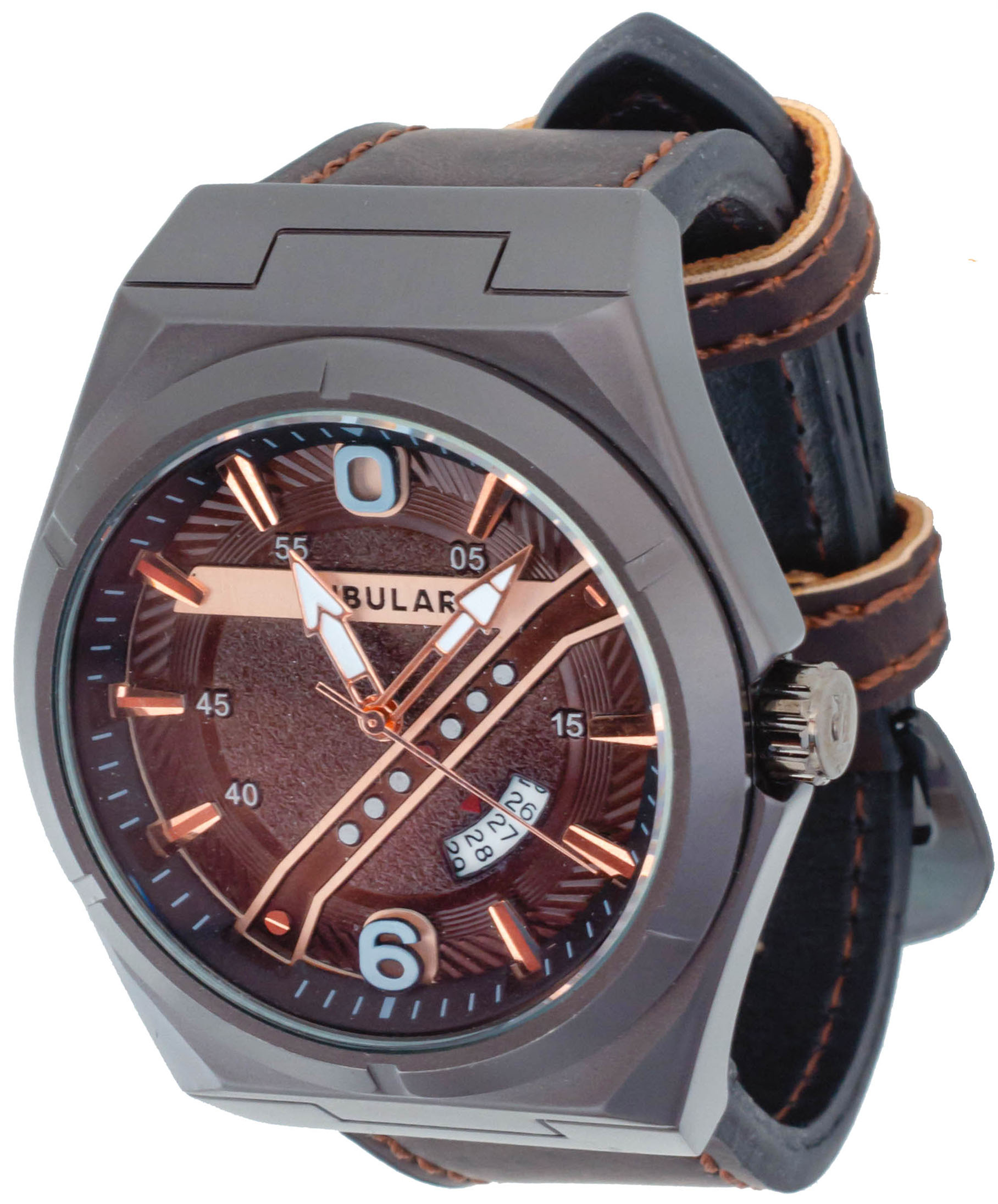 Наручные часы мужские TUBULAR 1004BRGRBR коричневые