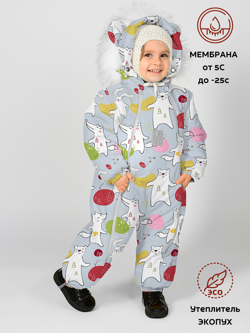 

Комбинезон детский MaLek BaBy 263Ш/2, принт, 98, 263Ш/2