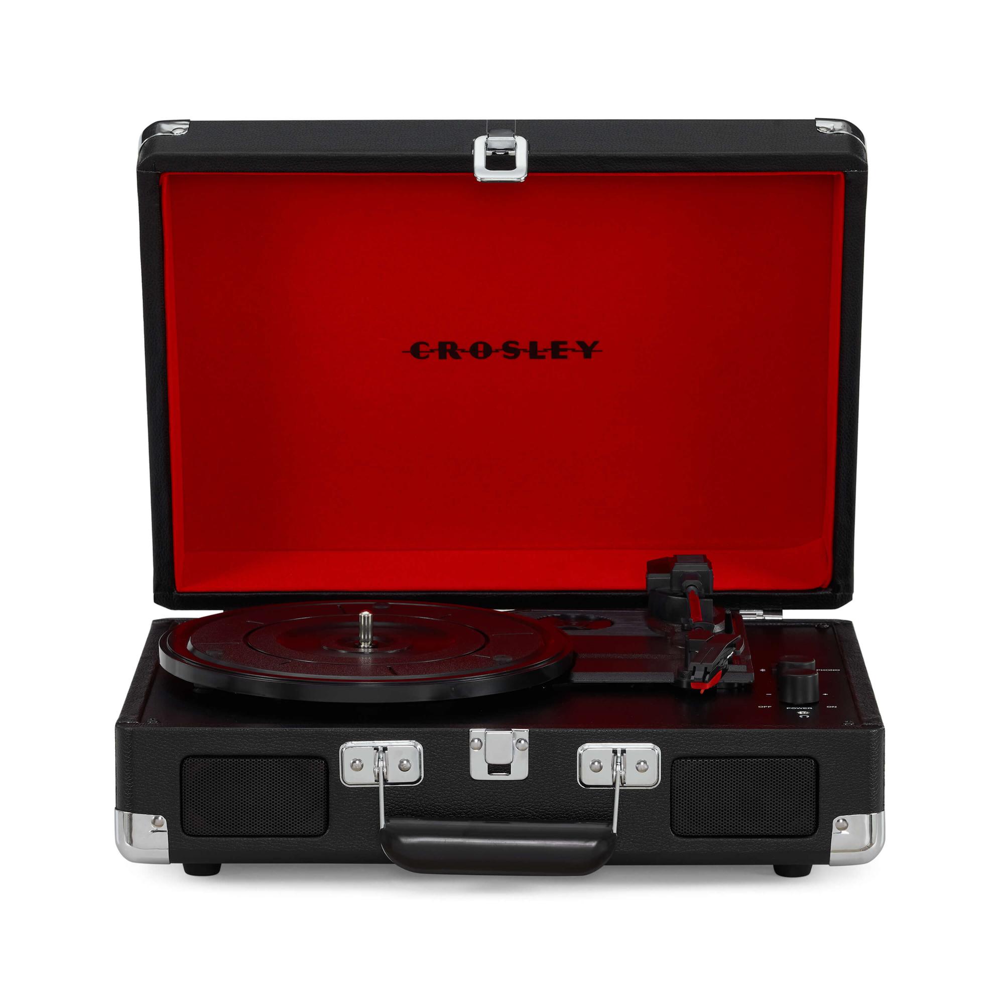 фото Виниловый проигрыватель crosley cruiser plus black c двухсторонним bluetooth