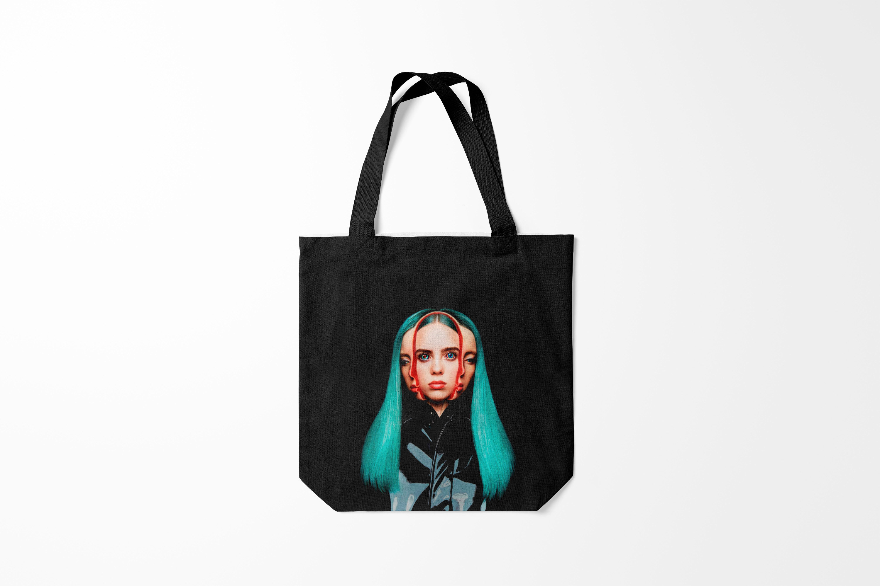

Сумка шoппер унисекс Burnettie Billie Eilish, черный, Billie Eilish