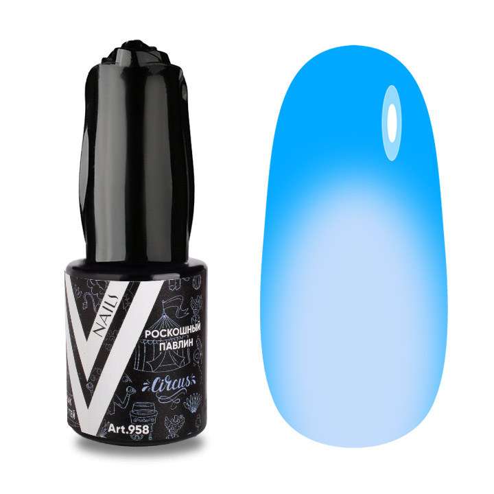 

Гель-лак Vogue Nails голубой день-ночь полупрозрачный 10 мл