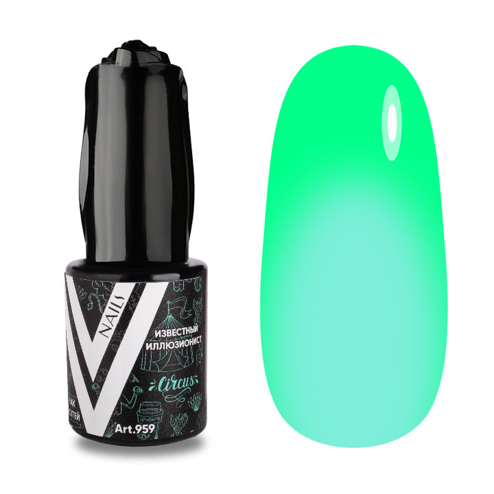 

Гель-лак Vogue Nails мятно-зеленый день-ночь полупрозрачный 10 мл