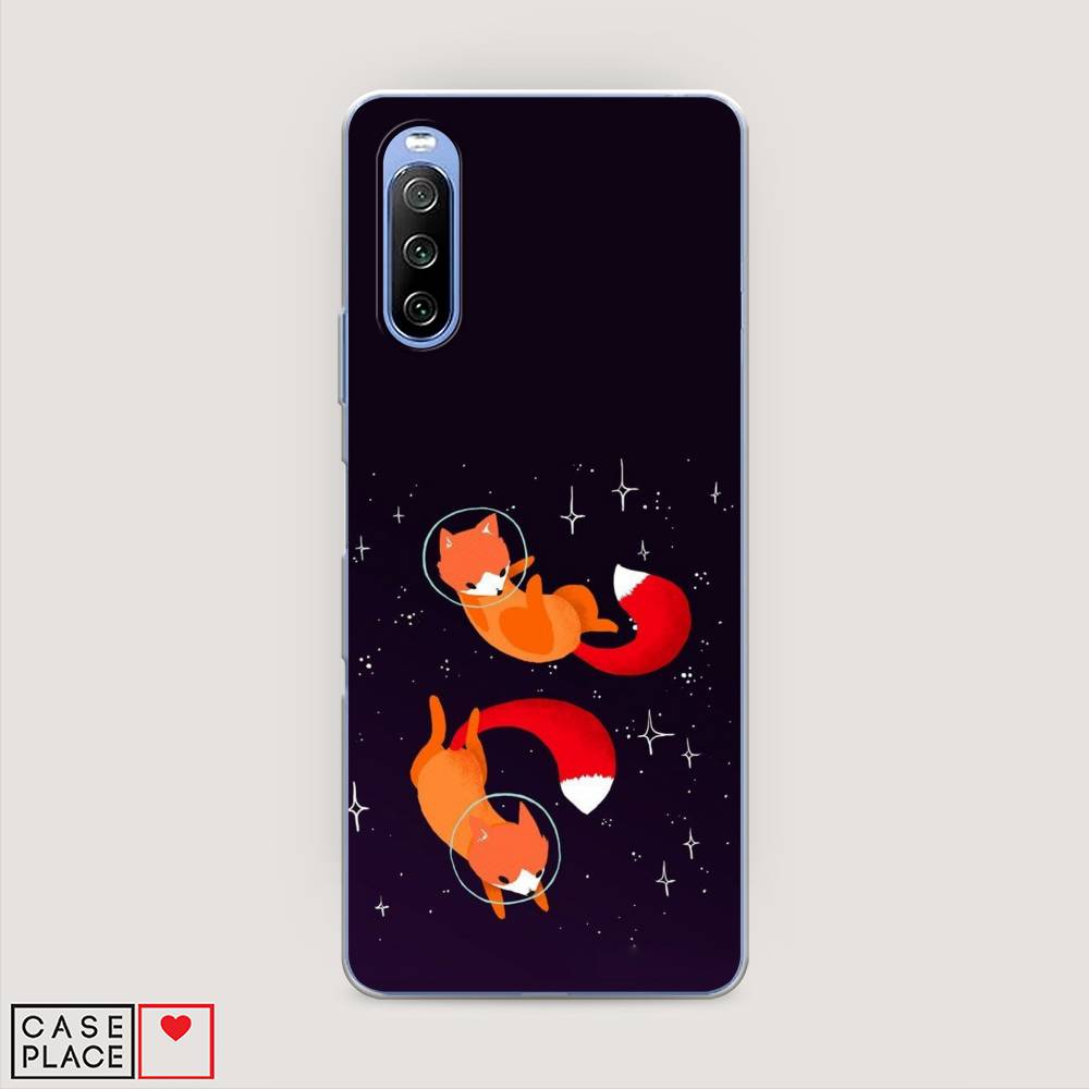 

Чехол Awog на Sony Xperia 10 III "Лисы космонавты", Разноцветный, 54950-4