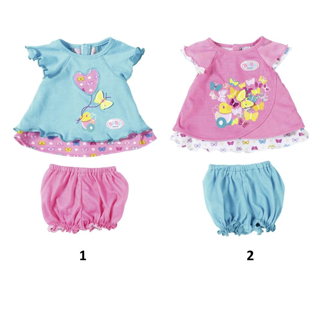 

Baby born Бэби Борн Туника с шортиками (Zapf Creation 823-552), Розовый;голубой