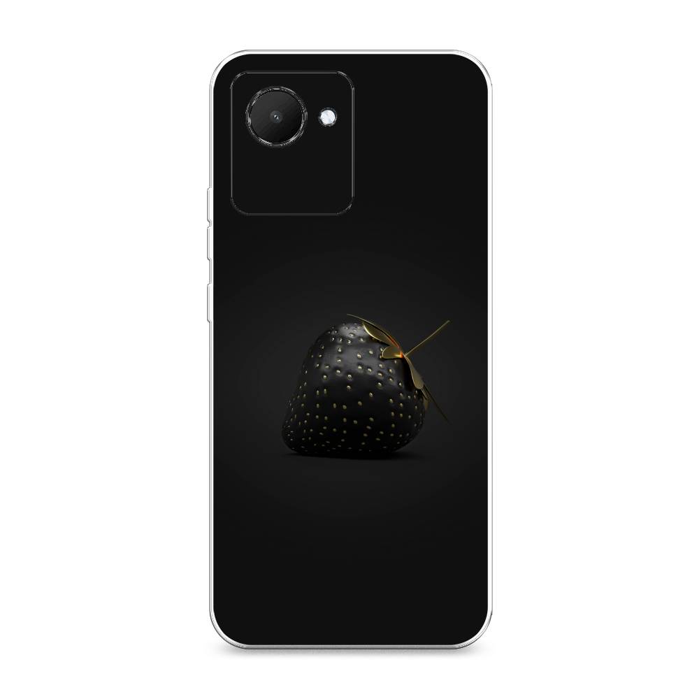 

Силиконовый чехол "Черная клубника" на Realme C30, Разноцветный, 2510550-10