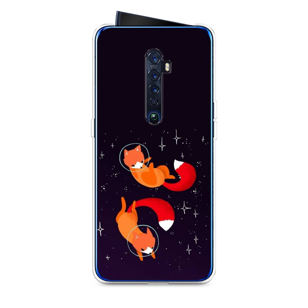 

Чехол Awog на Oppo Reno 2 "Лисы космонавты", Разноцветный, 253550-4