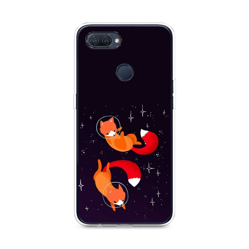

Чехол Awog на Oppo A12 "Лисы космонавты", Разноцветный, 253450-4