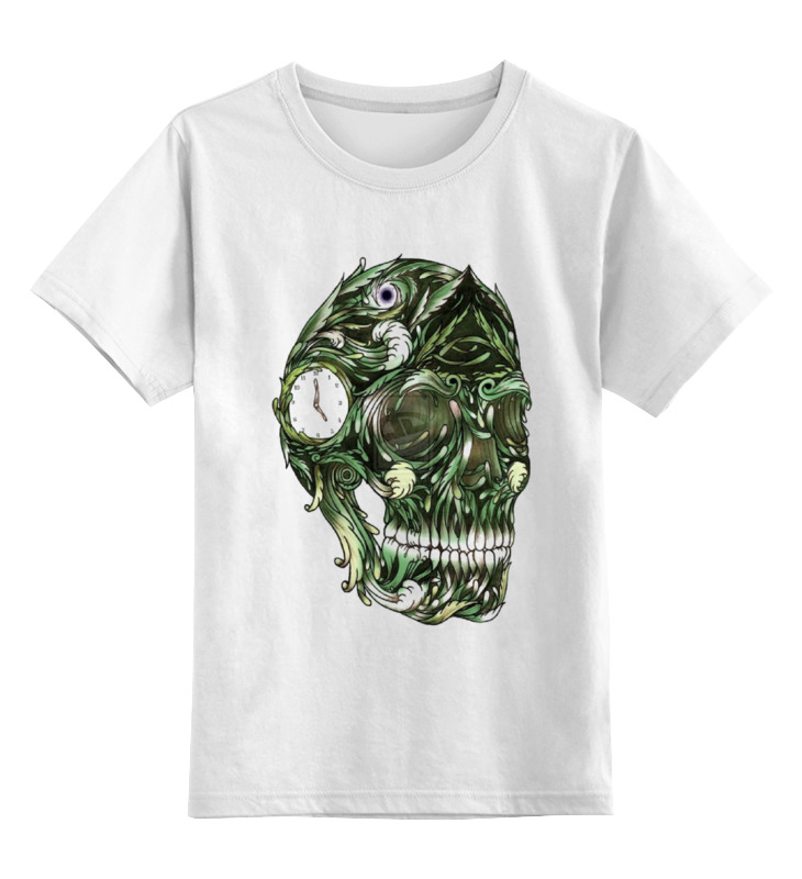

Детская футболка классическая Printio Череп, р. 104, Белый, 0000000673897
