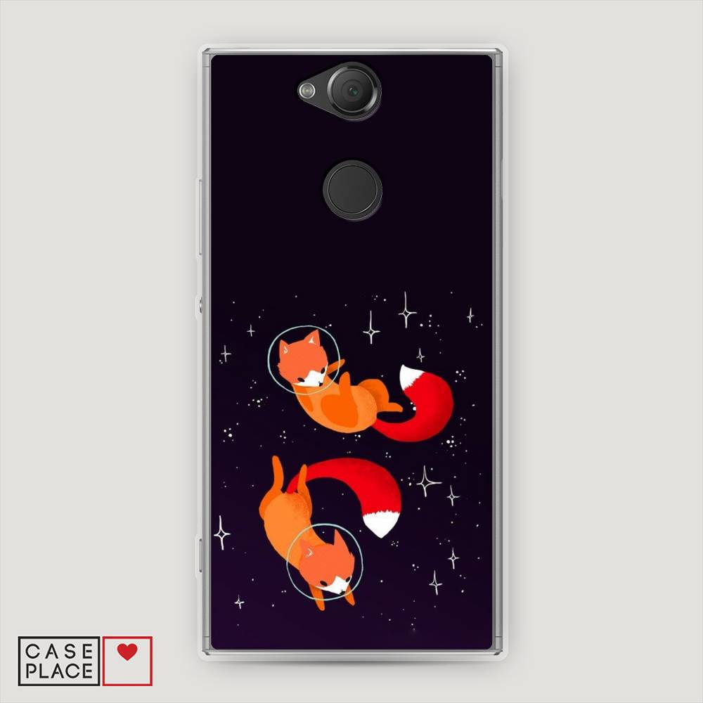 

Чехол Awog на Sony Xperia XA2 "Лисы космонавты", Разноцветный, 53150-4