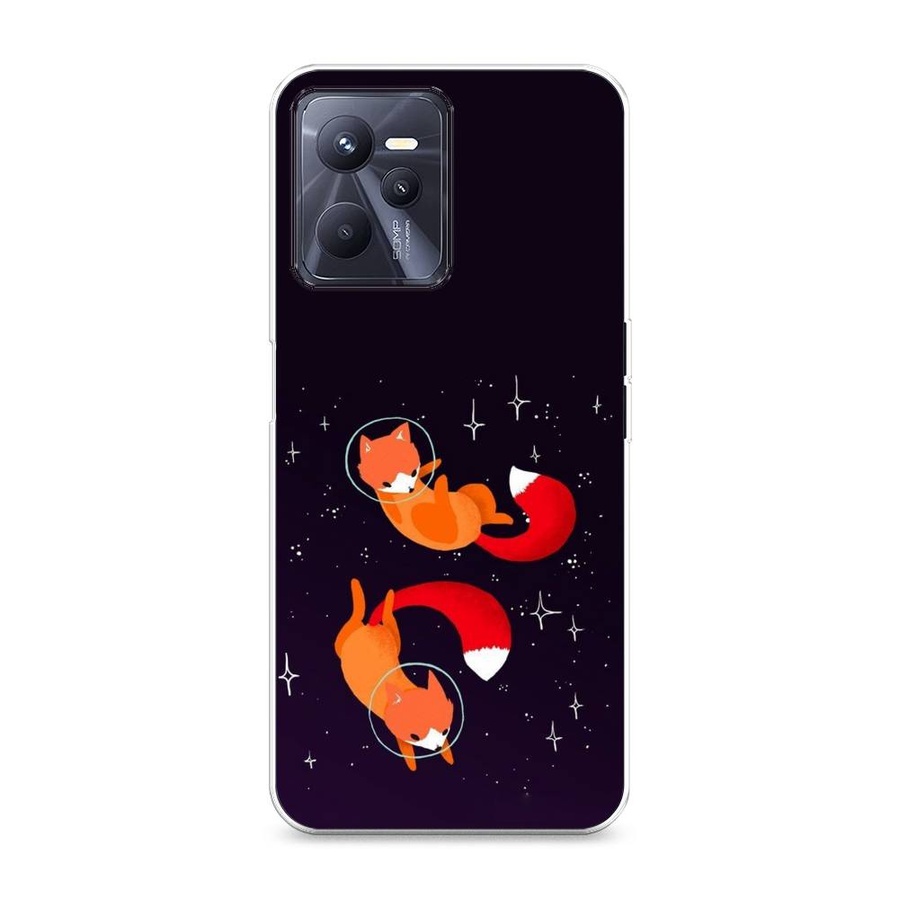 

Чехол Awog на Realme C35 "Лисы космонавты", Разноцветный, 259250-4